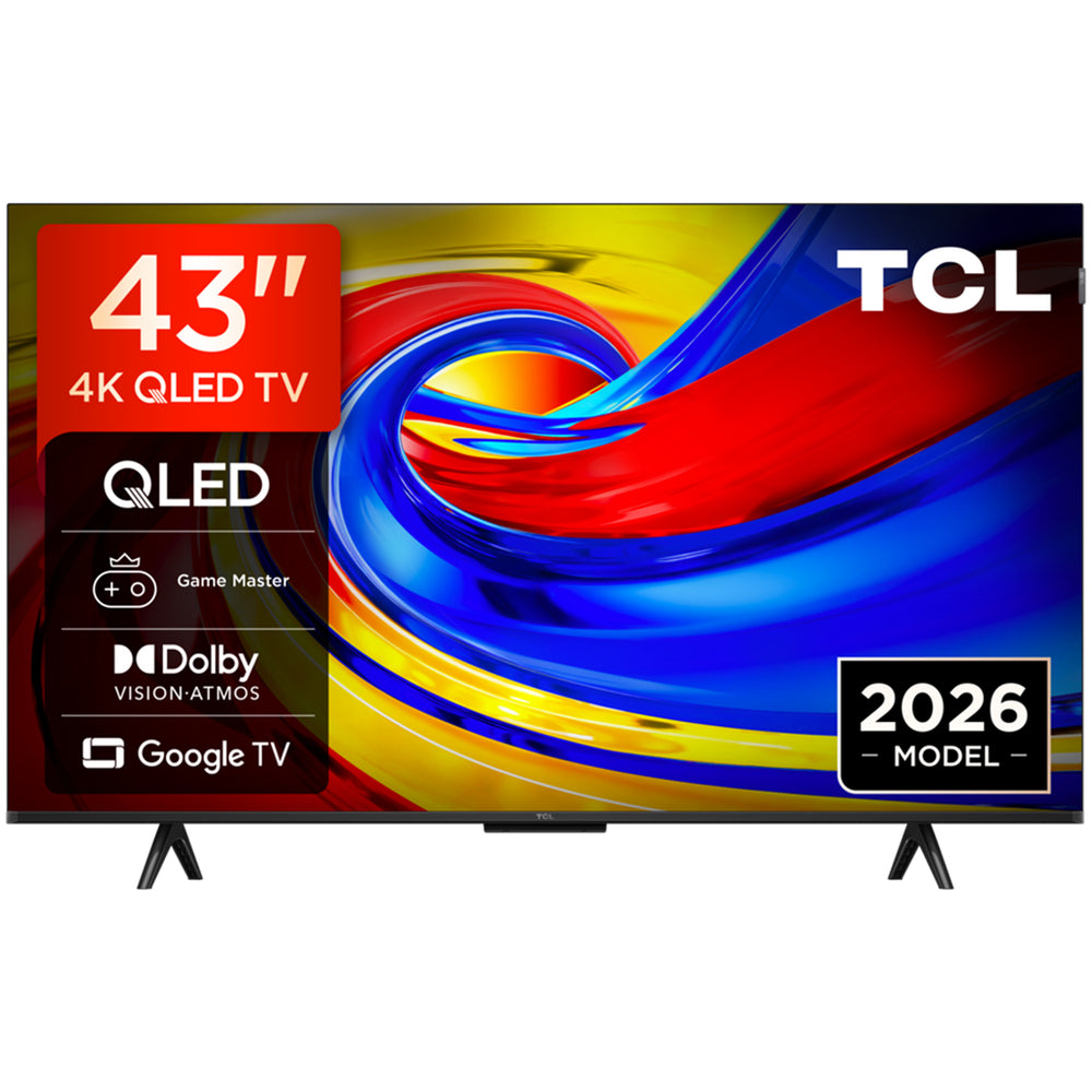 TCL 43P7L-UK 43 Inch P7L 4K Ultra HD HDR QLED Direct LED Smart Google TV 2026