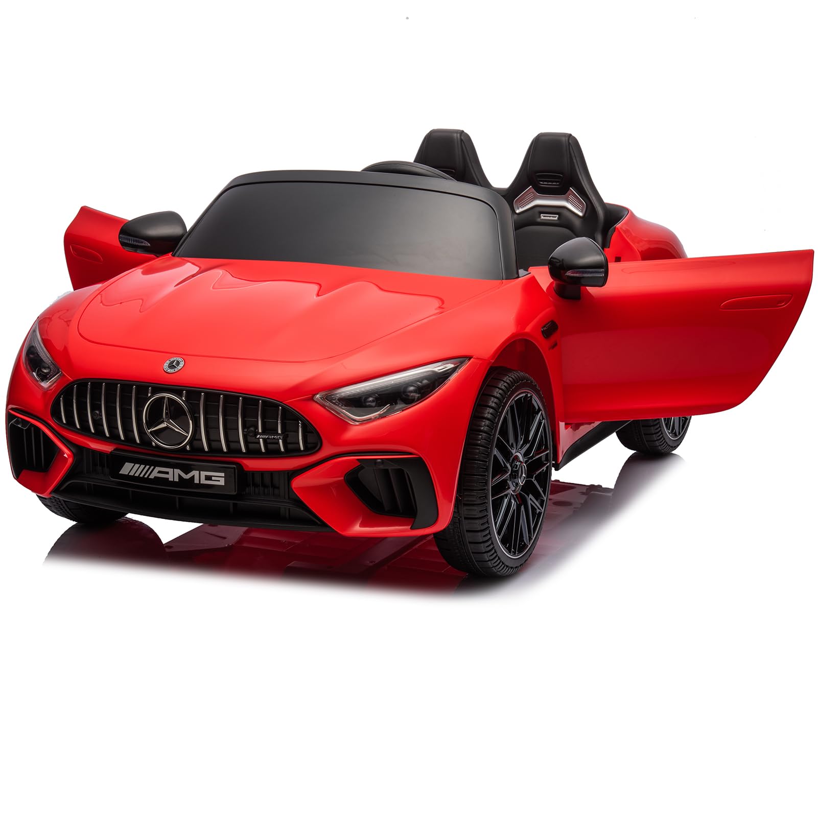 Garvee 12V Mercedes-Benz SL63 Ride-On Car: Remote Control, 2x35W Motors, 3-8 MPH, LED Lights, MP3, USB, Bluetooth, for Ages 3-7