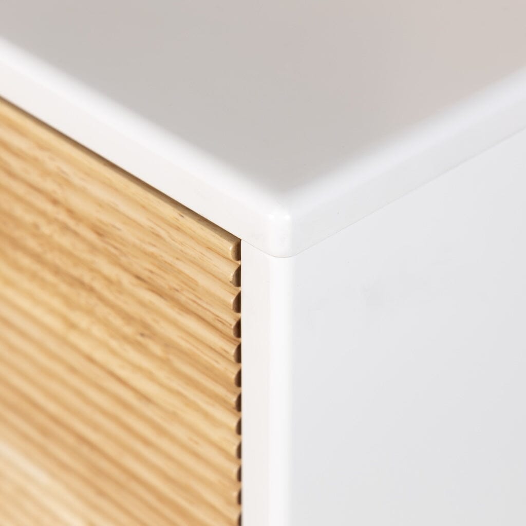 dadada Merry 6-Drawer Dresser in White/Natural