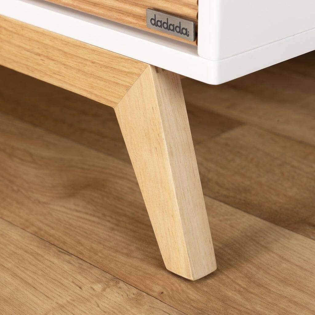 dadada Merry 6-Drawer Dresser in White/Natural