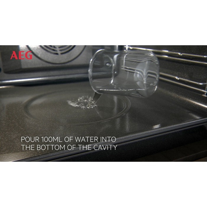 AEG 6000 Series BPS555060M Steam Bake Electric Single Built in Oven with Retractable Dials in Stainless Steel