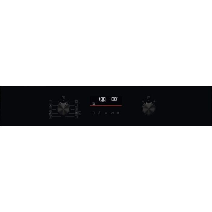 AEG 6000 Series OS6PB50AK Sense Cook Electric Built In Single Oven with Retractable Dials Black