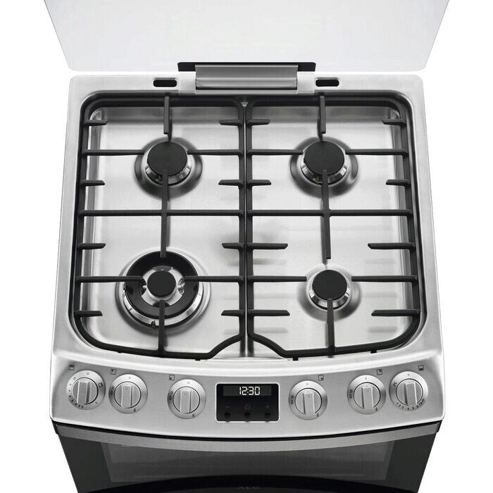 AEG CGB6131ACM 60cm Freestanding Gas Cooker with Double Oven in Stainless Steel