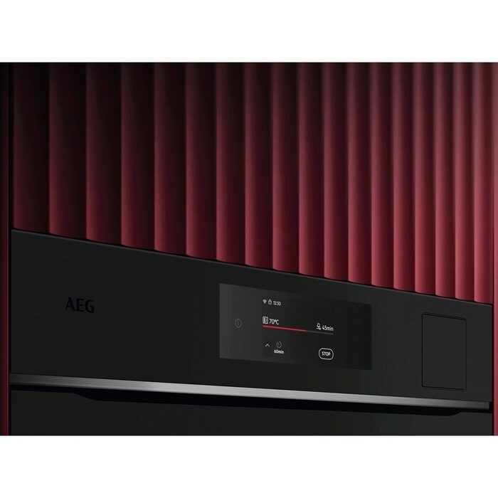 AEG TP8SB731AT Electric Built in Single Oven with Touch Controls Black