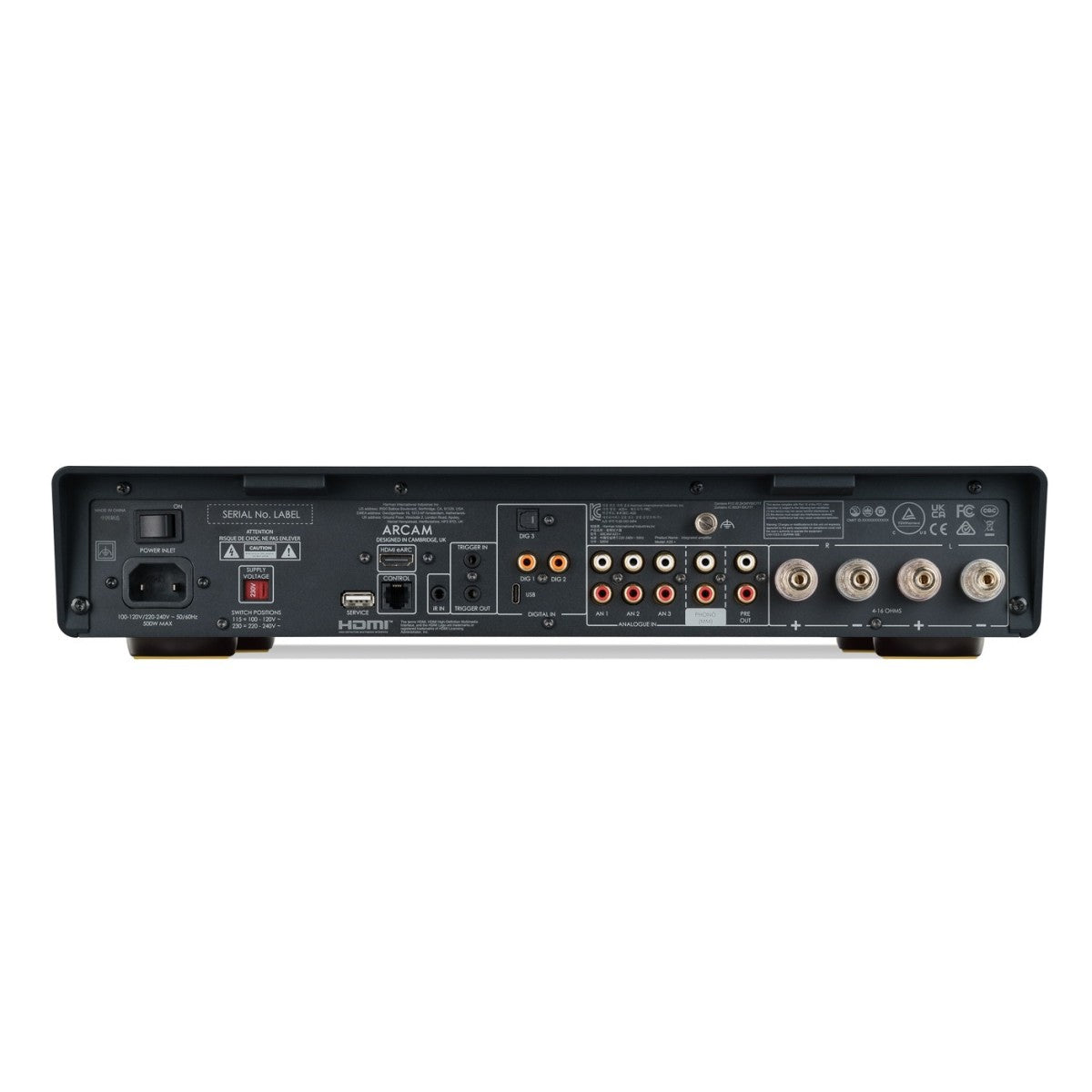 Arcam A25+ Integrated Amplifier with JBL 4309 Studio Monitor Bookshelf Speakers Pair - Black