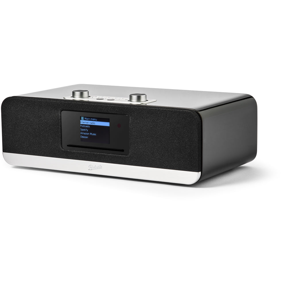 Audio Technica AT-LP70XBT Fully Automatic Bluetooth Wireless Turntable with Roberts Stream 67L All In One Smart Music System Black