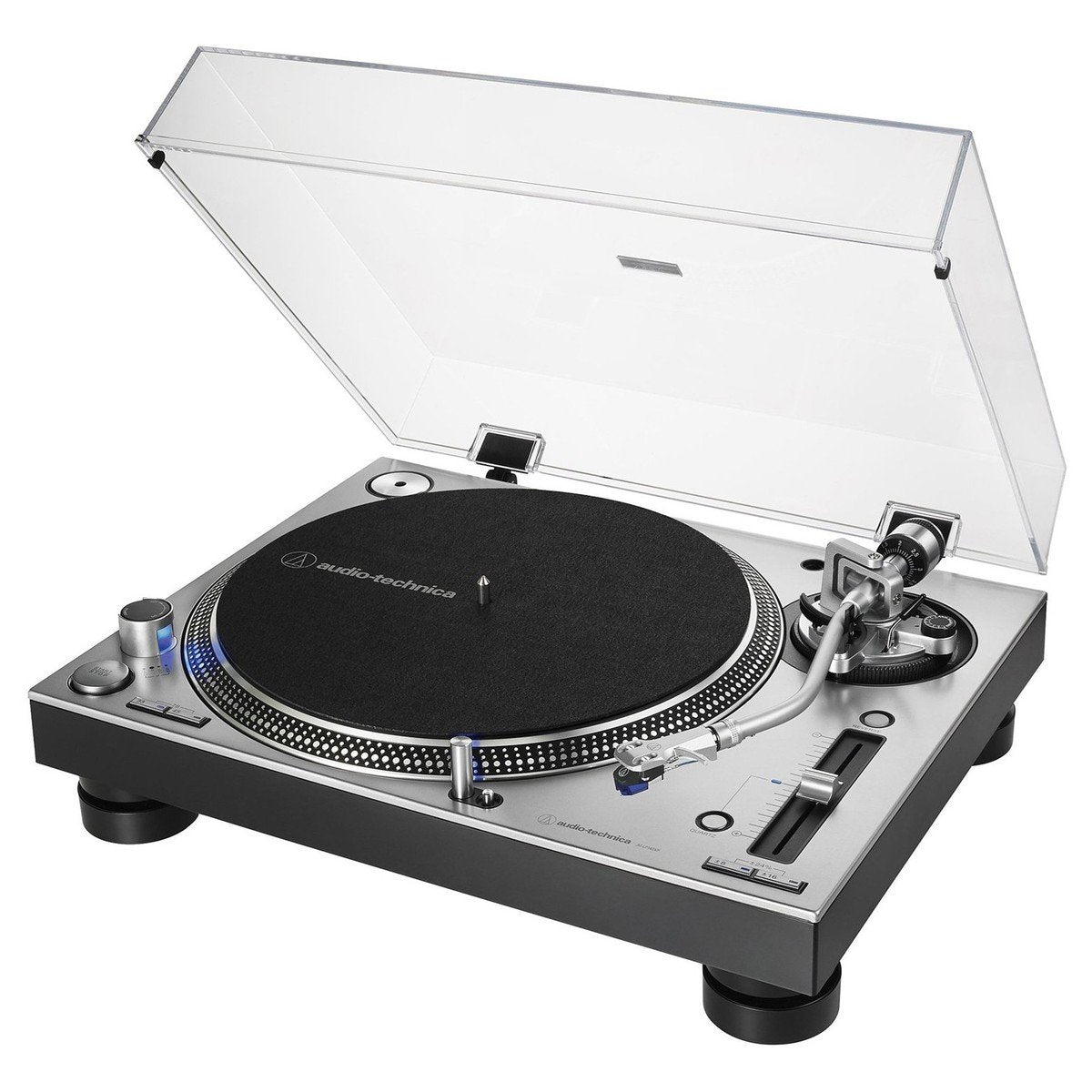 Audio Technica ATLP140XPSVEUK Direct Drive Professional DJ Turntable Silver