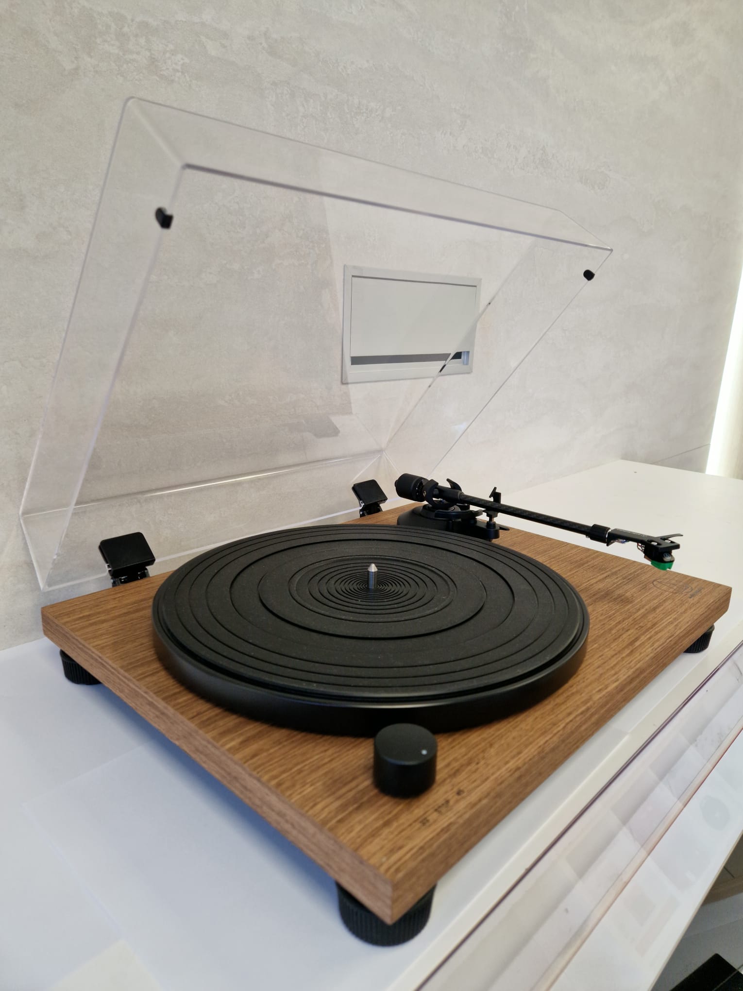 Audio Technica ATLPW40 Turntable Manual Belt Drive Wood Base Walnut Ex-Display Clearance