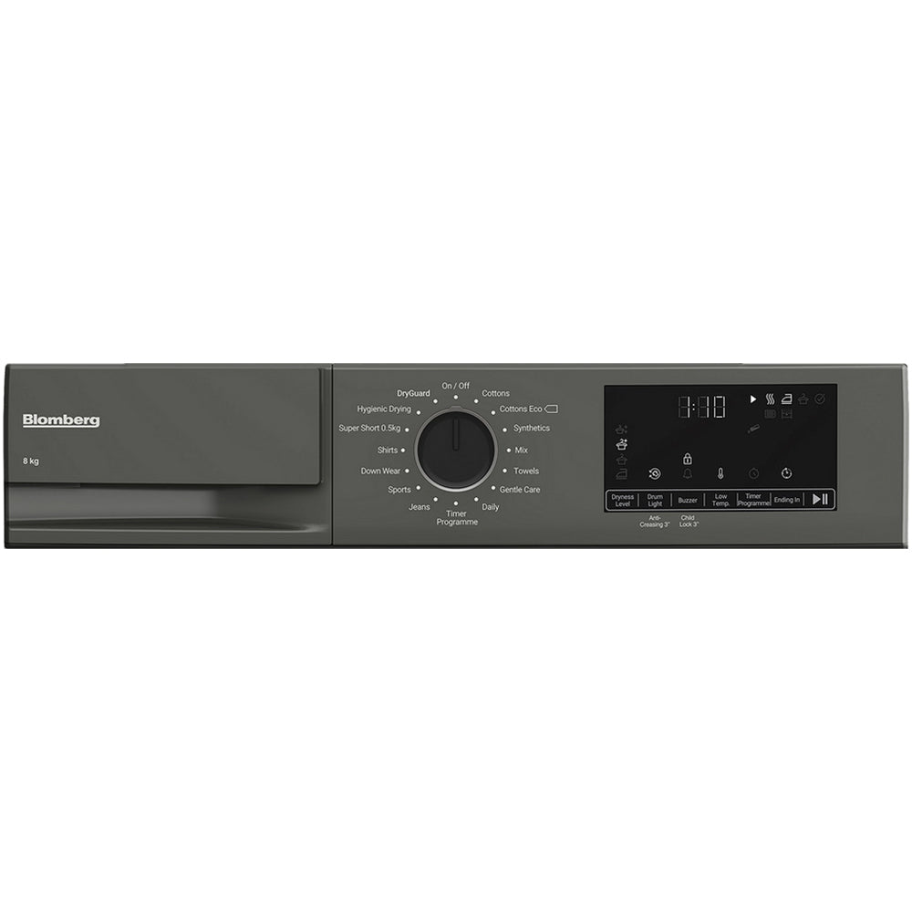 Blomberg LTA18321G 8kg Heat Pump Tumble Dryer Graphite