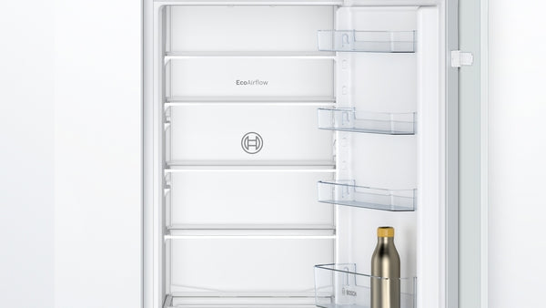 Bosch Series 2 KIV87NSE0G Low Frost Built In Fridge Freezer With Sliding Hinge White