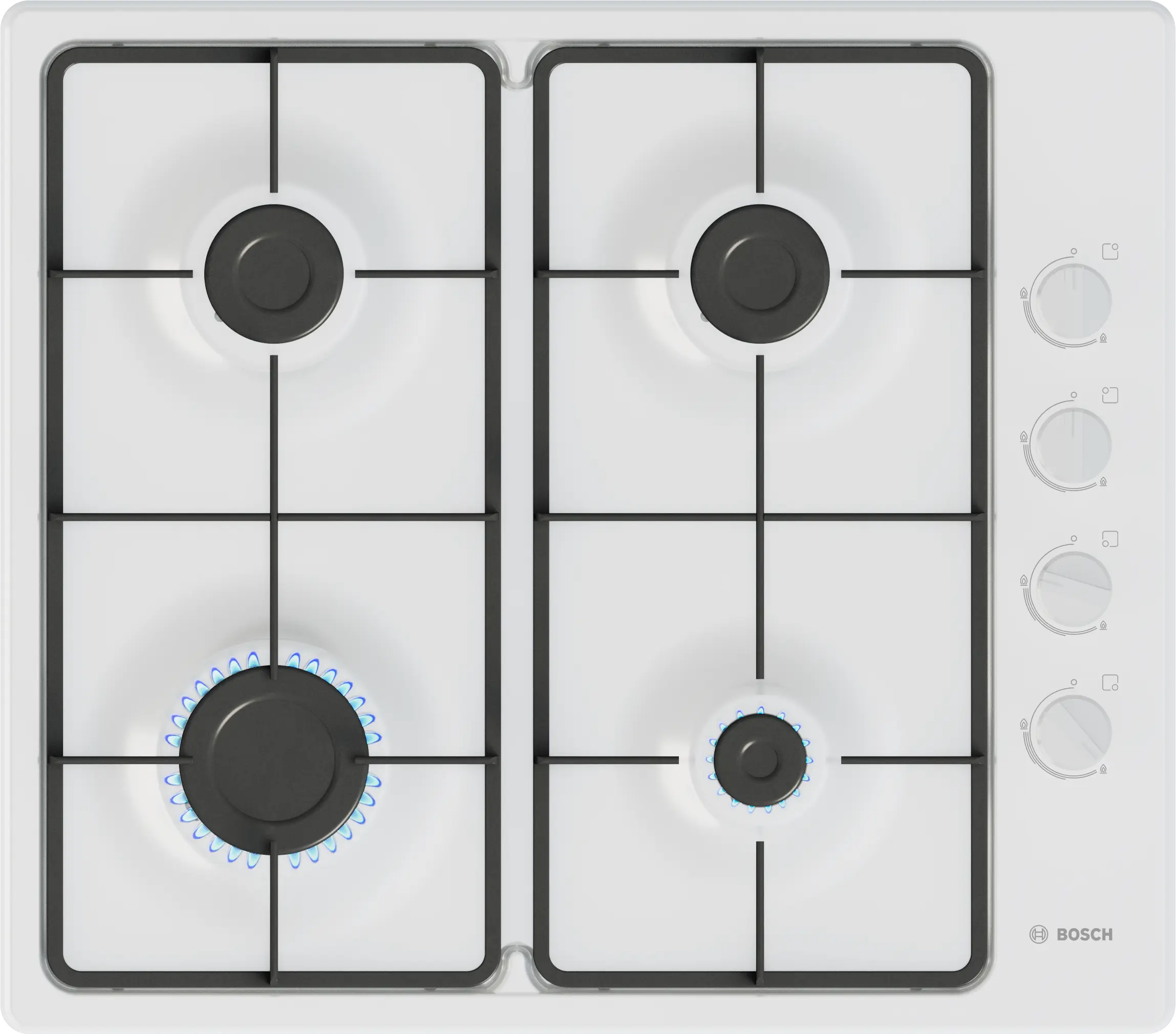 Bosch Series 2 PBP6B2K60 60cm Gas Hob White