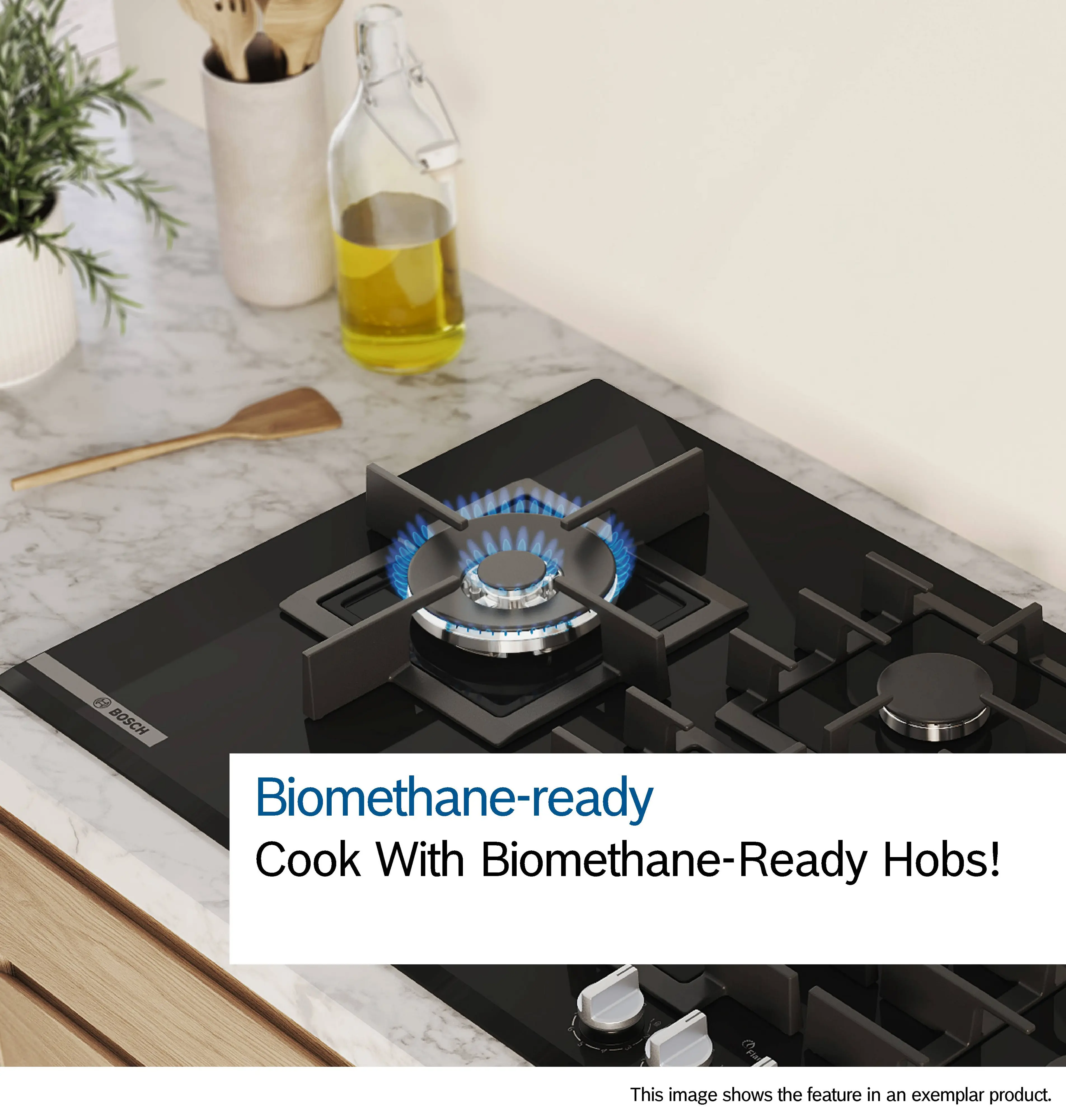 Bosch Series 2 PBP6B5K60 60cm Gas Hob Stainless Steel