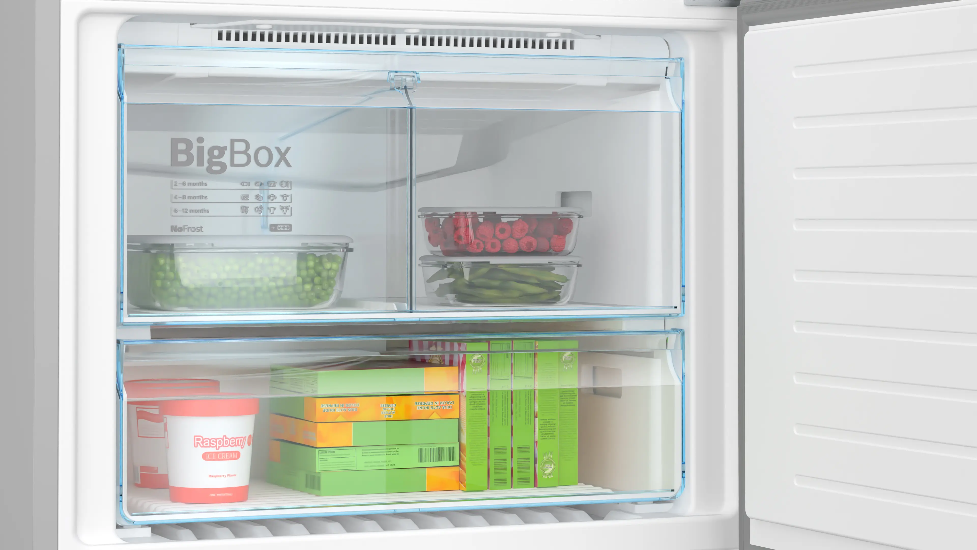 Bosch Series 4 KGN86VIEAG Freestanding No Frost Fridge Freezer Brushed Steel