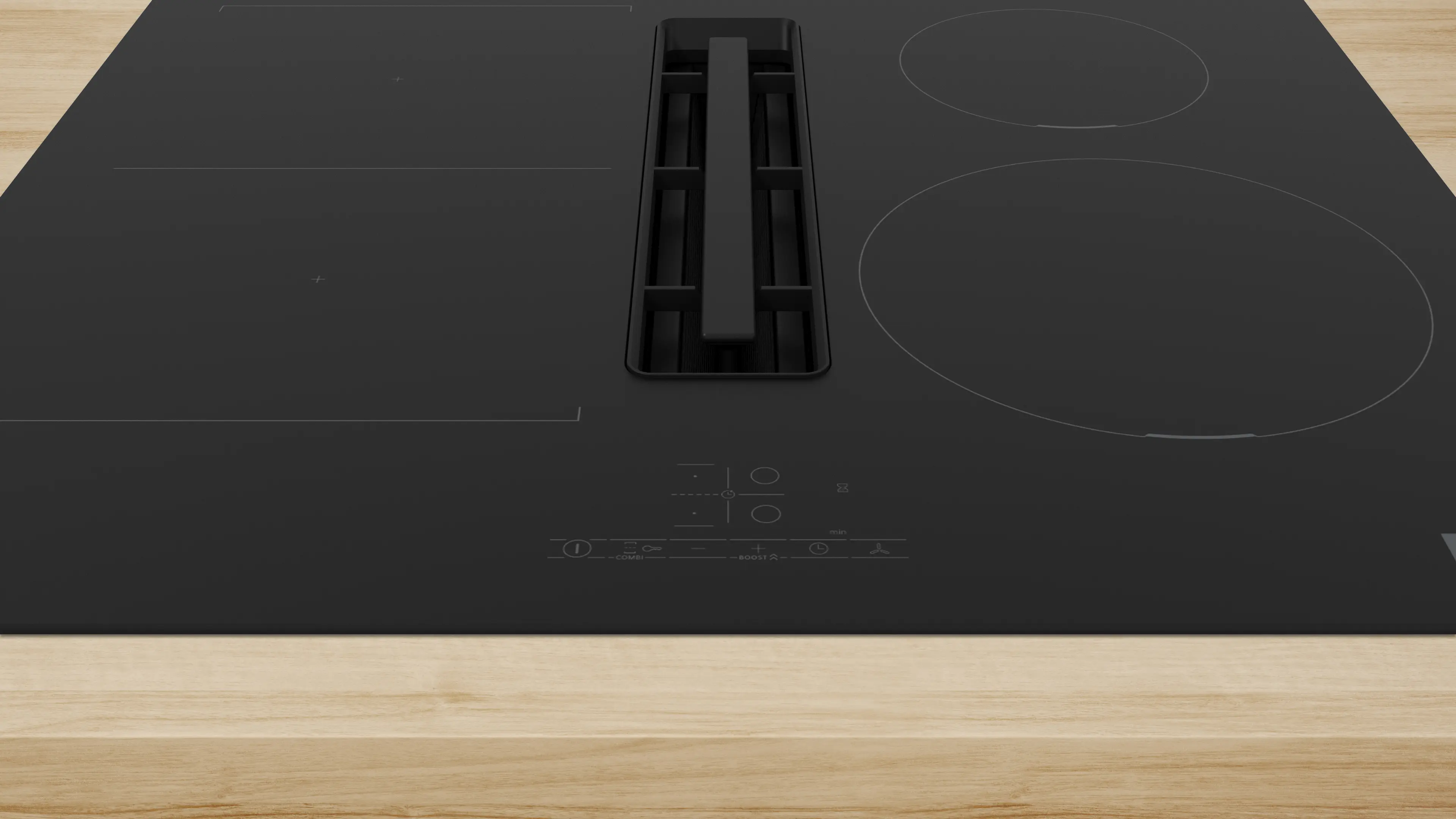 Bosch Series 4 PVS611B16E 60cm Induction Hob With Integrated Ventilation System