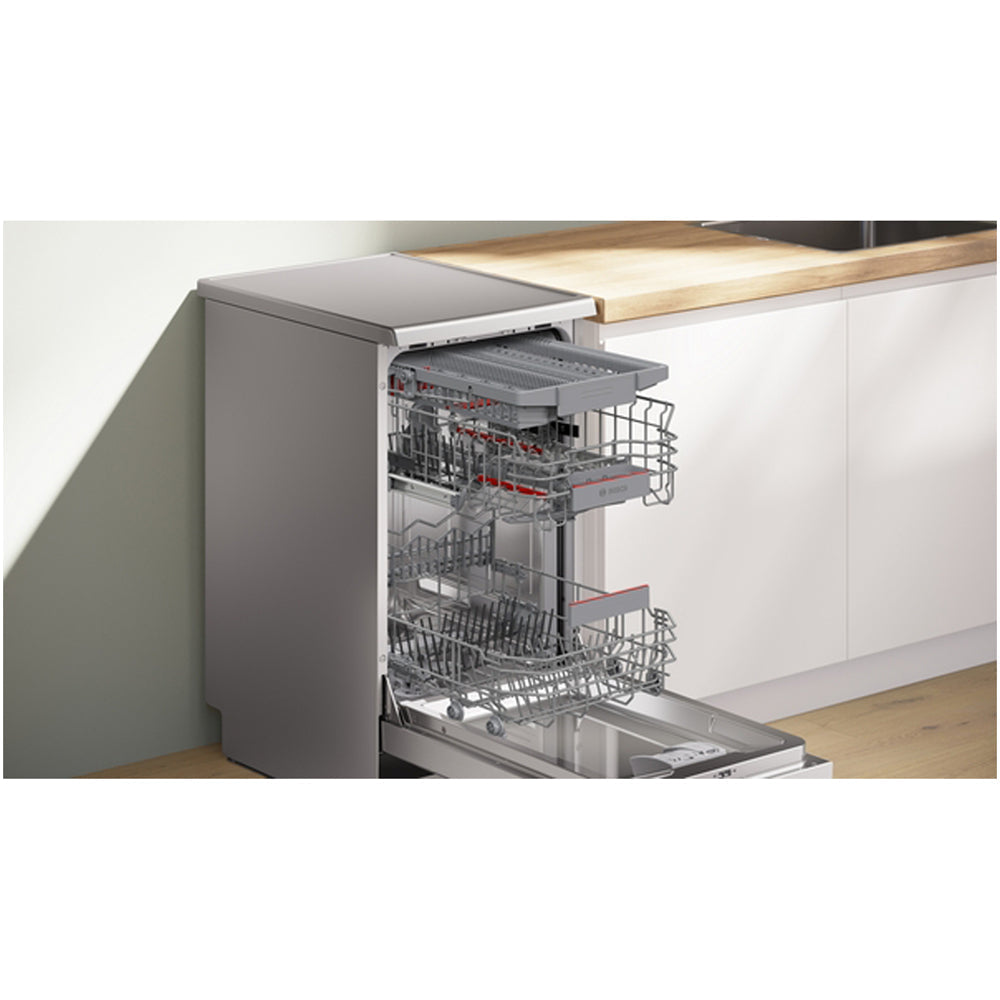 Bosch Series 4 SPS4HMI14G Freestanding 45 cm Slimline Dishwasher 10 Place Settings Brushed Steel