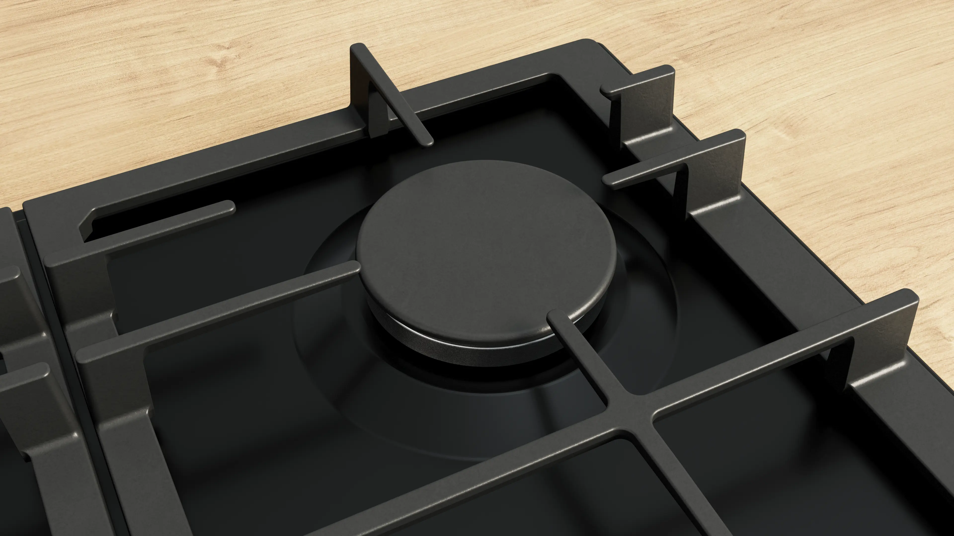 Bosch Series 6 PCP6A6I90 60cm Gas Hob Black