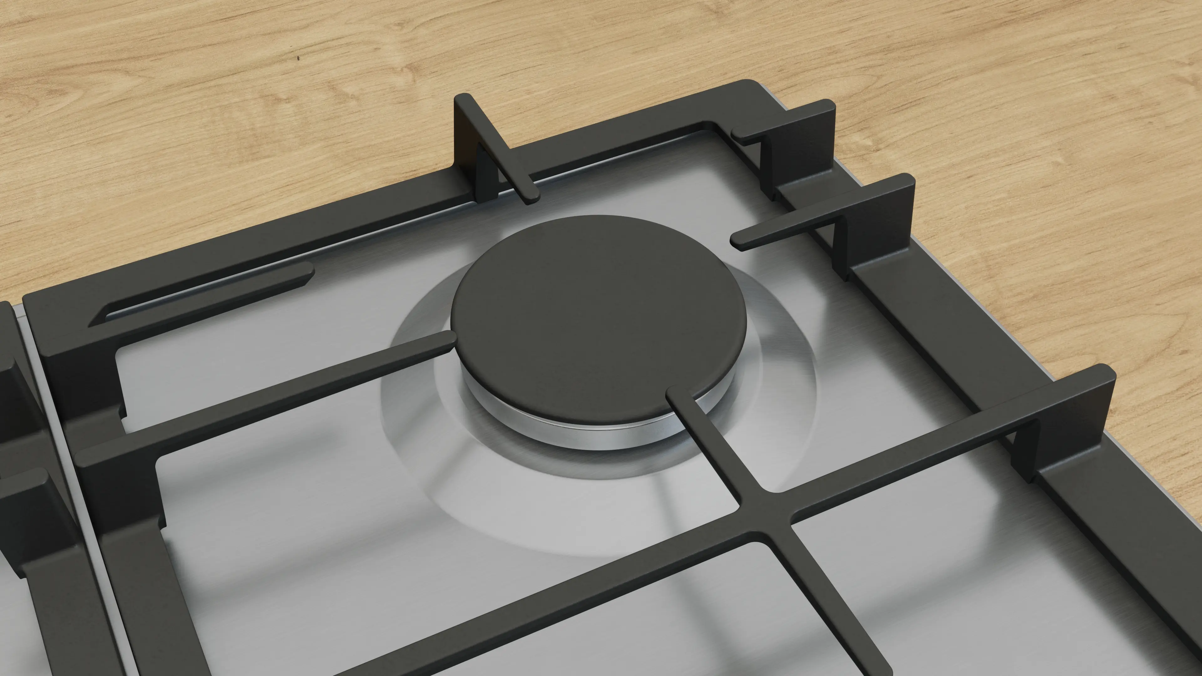Bosch Series 6 PCR9A5I90 90cm Gas Hob Stainless Steel