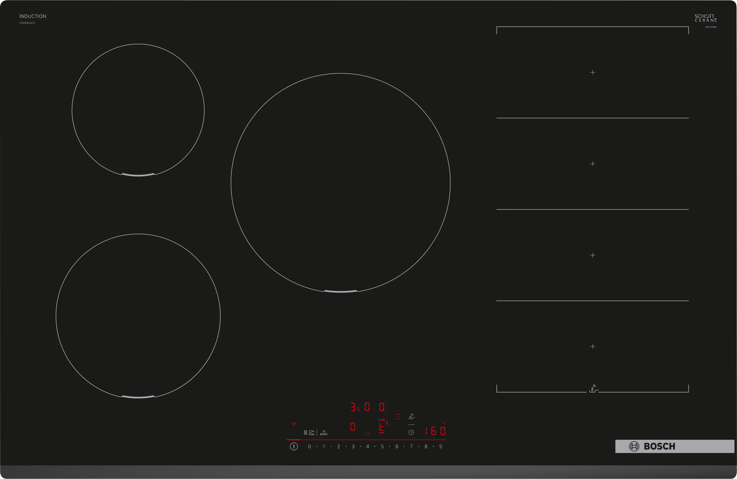 Bosch Series 6 PXV831HC1E 80cm Flex Induction Hob