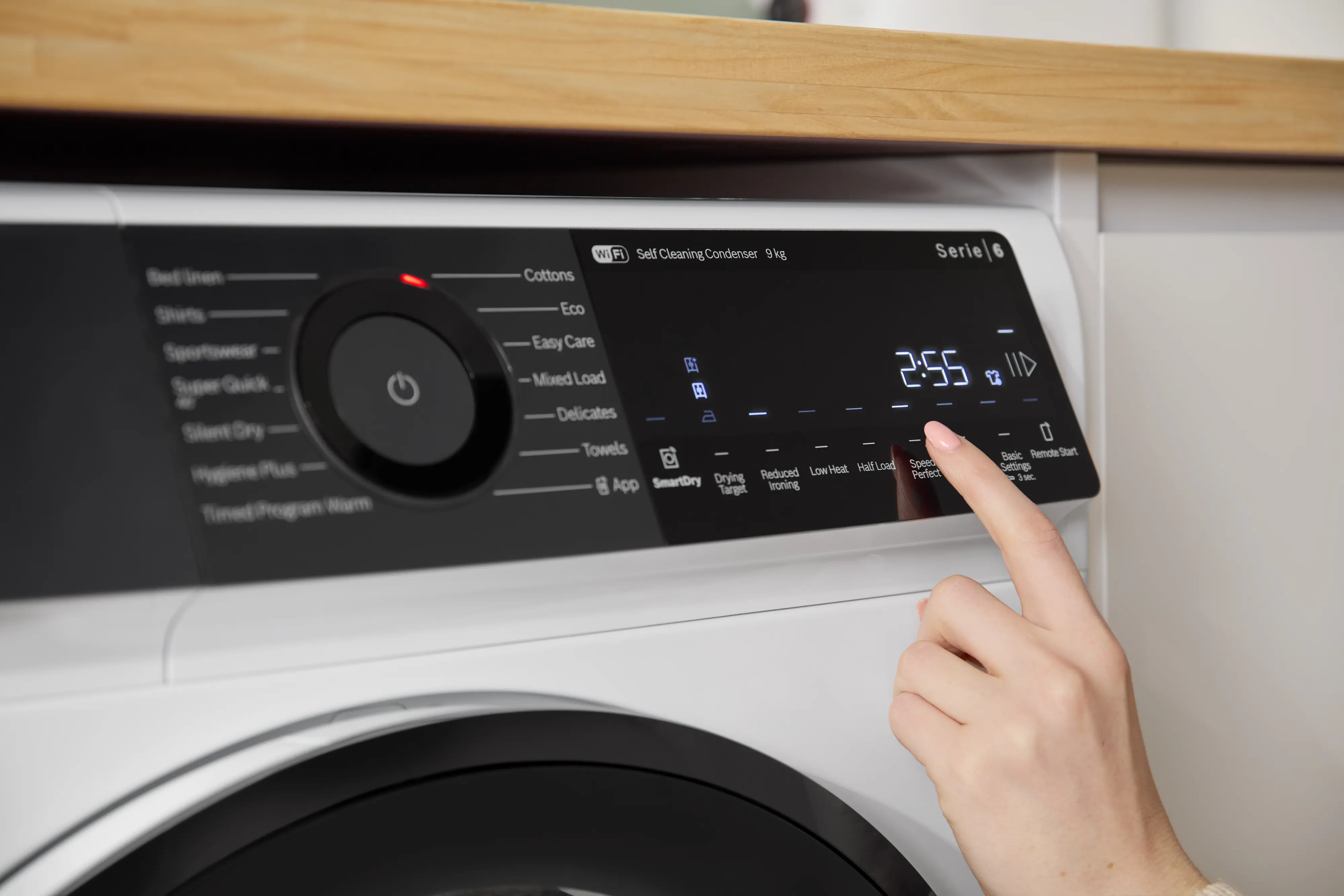 Bosch Series 6 WQH246D9GB Freestanding 9kg Heat Pump Tumble Dryer White