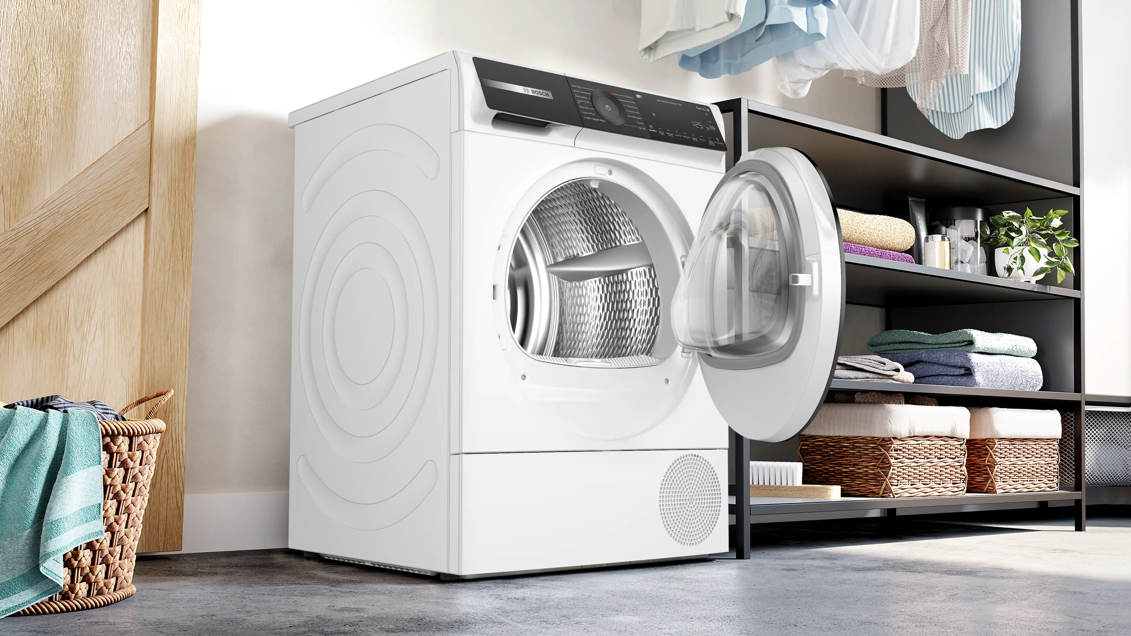 Bosch Series 6 WQH246D9GB Freestanding 9kg Heat Pump Tumble Dryer White