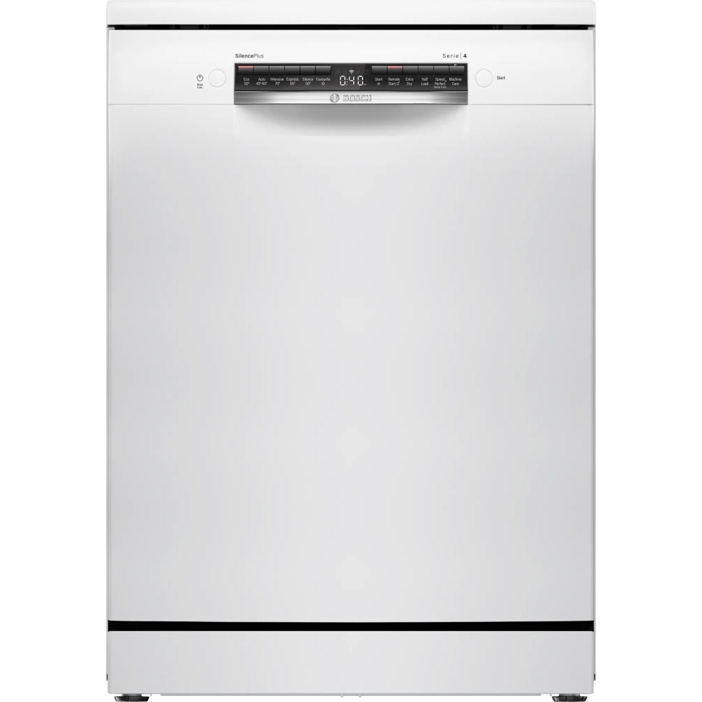 Bosch SMS4EMW06G Series 4 Freestanding 60cm Full Size Dishwasher with 14 Place Settings White