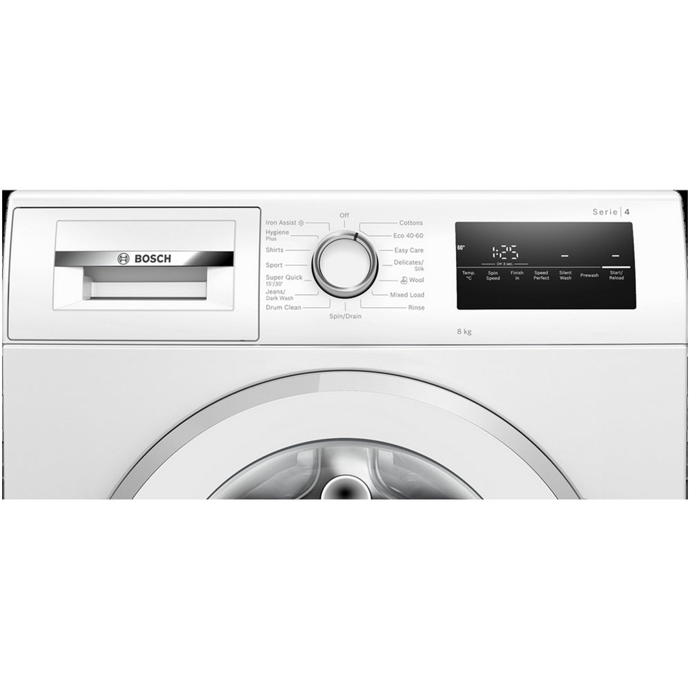 Bosch WAN28254GB Series 4 8kg 1400 Spin Freestanding Front Load Washing Machine White