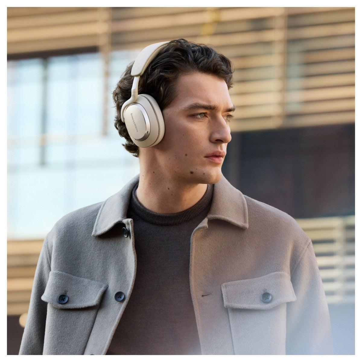 Bowers & Wilkins PX7 S3 Over-Ear Noise Cancelling Bluetooth Wireless Headphones Canvas White