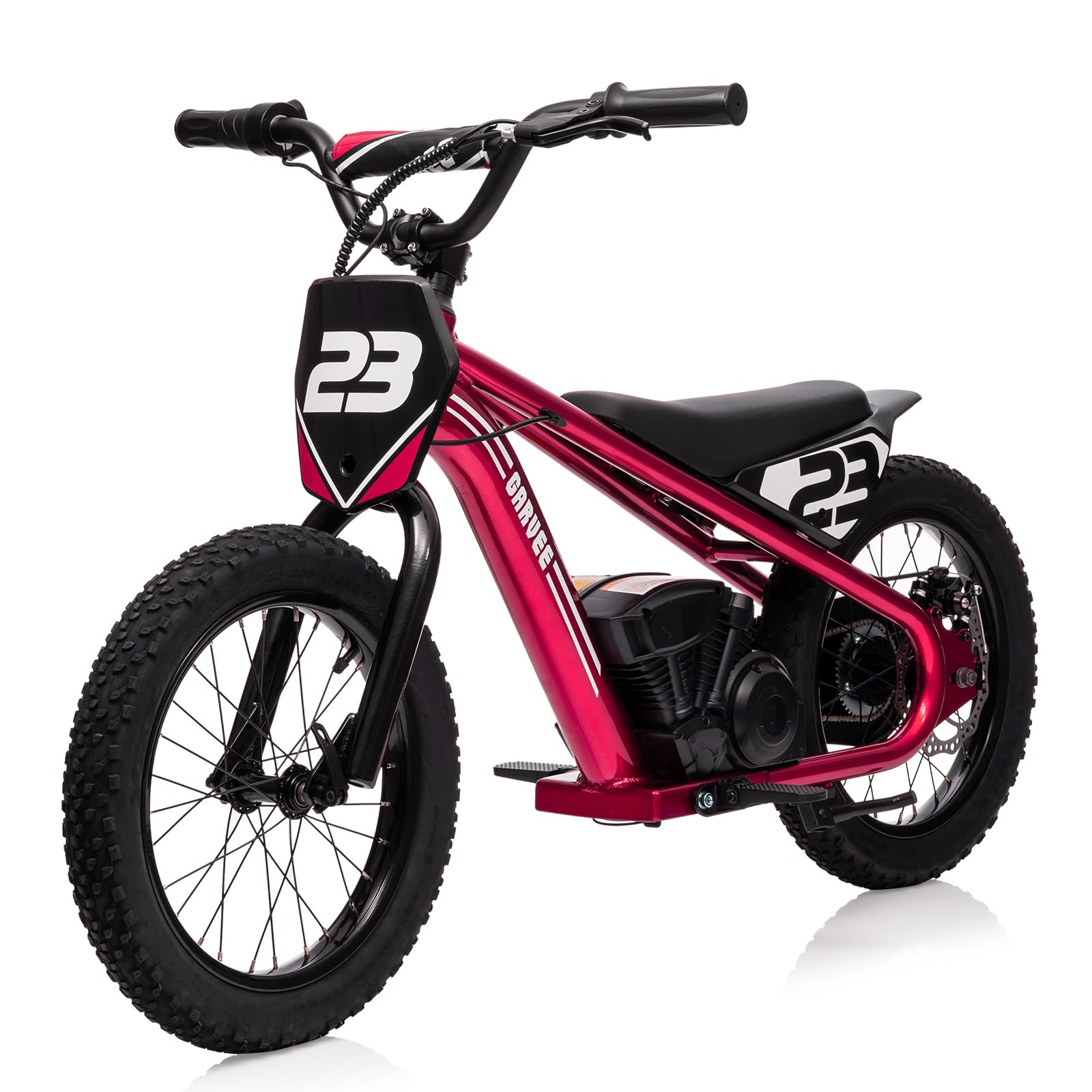 Garvee Ride - G Series: 16 Inch Kids Electric Balance Bike 250W Motor 3 Speed Settings Aluminum Frame Detachable Battery Off-Road Tires for Ages 6-12 Outdoor Adventure
