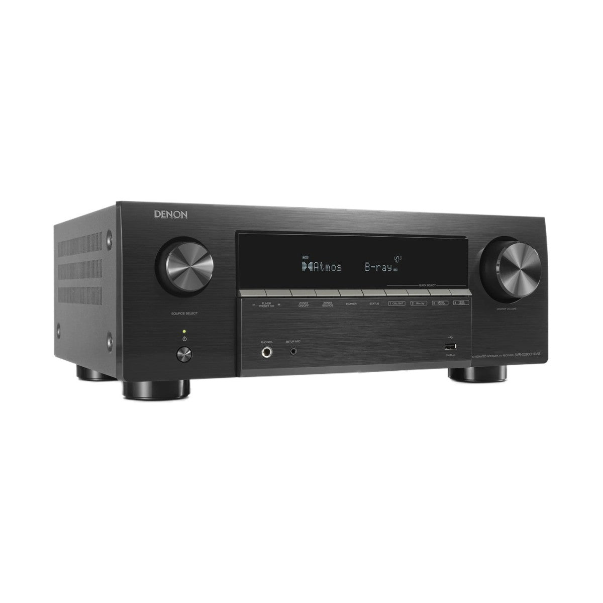 Denon AVR-X2900H DAB 7.2 Ch. 95W 4K/8K Dolby Atmos AV Receiver Powered by HEOS - Black