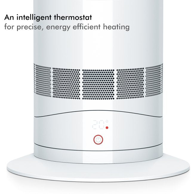 Dyson AM09 Hot + Cool™ Jet Focus Fan Heater White Nickel