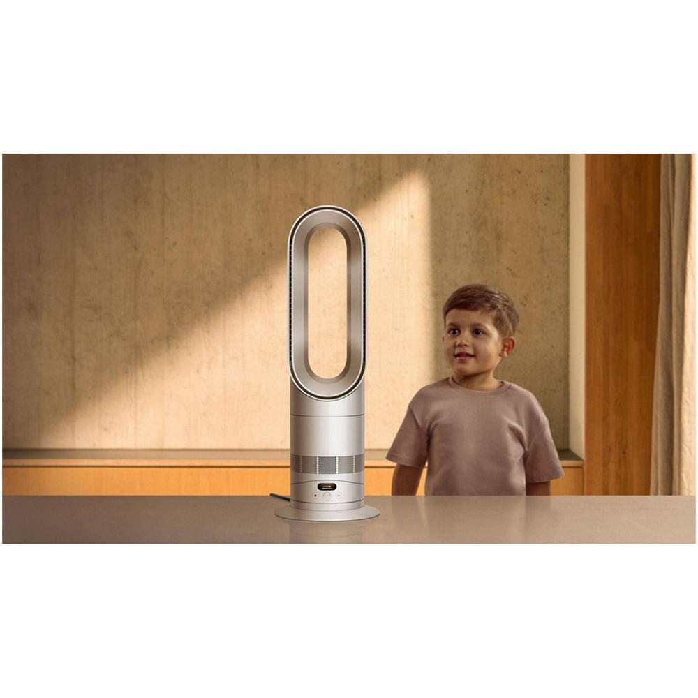 Dyson HF1 Hot+Cool Remote Link Pre-heat heater and Cooling Fan White Nickel