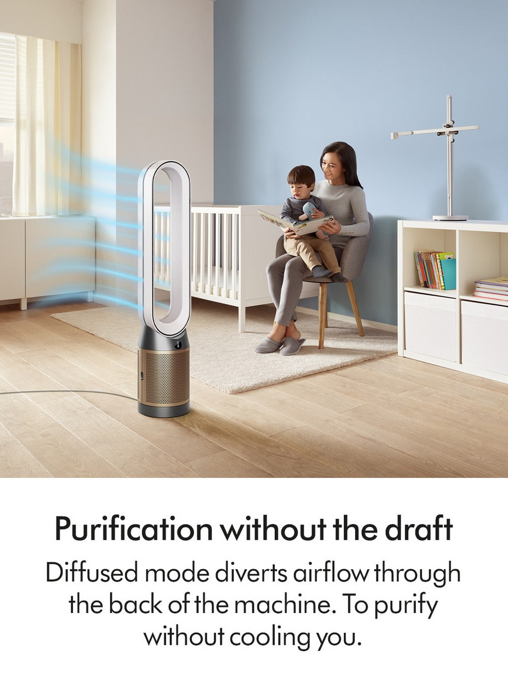 Dyson Purifier Cool PC2 De-NOx Purifying Fan (TP12) - White/Gold