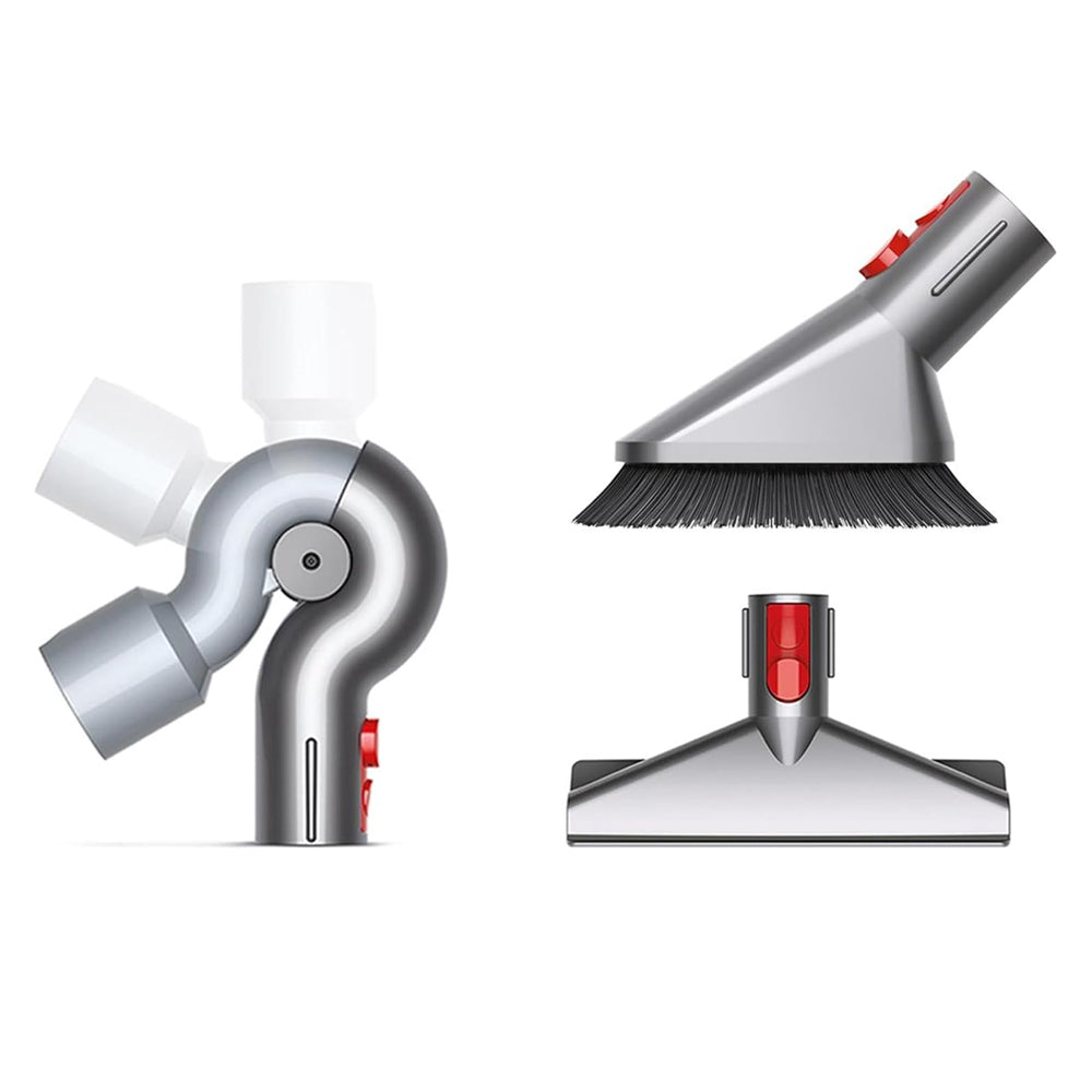 Dyson V12 Detect Slim Absolute Cordless Vacuum Cleaner with Furniture Cleaning Kit - Yellow Nickel