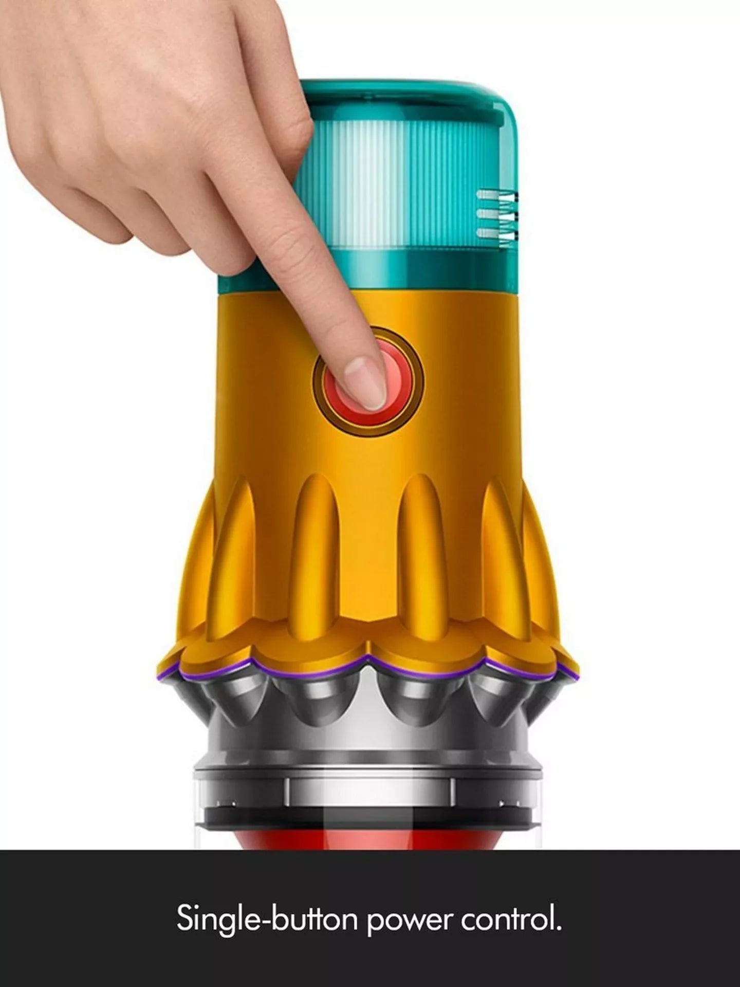 Dyson V12s Detect Slim Submarine Wet and Dry Cordless Vacuum Cleaner V12DETECTSUB - Yellow & Nickel