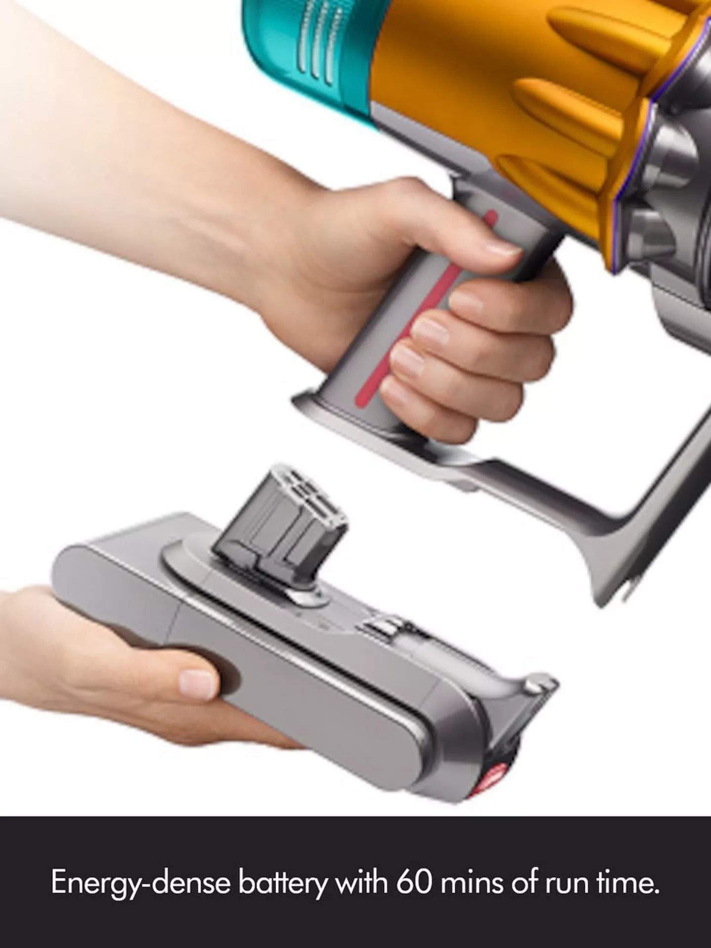 Dyson V12s Detect Slim Submarine Wet and Dry Cordless Vacuum Cleaner V12DETECTSUB - Yellow & Nickel