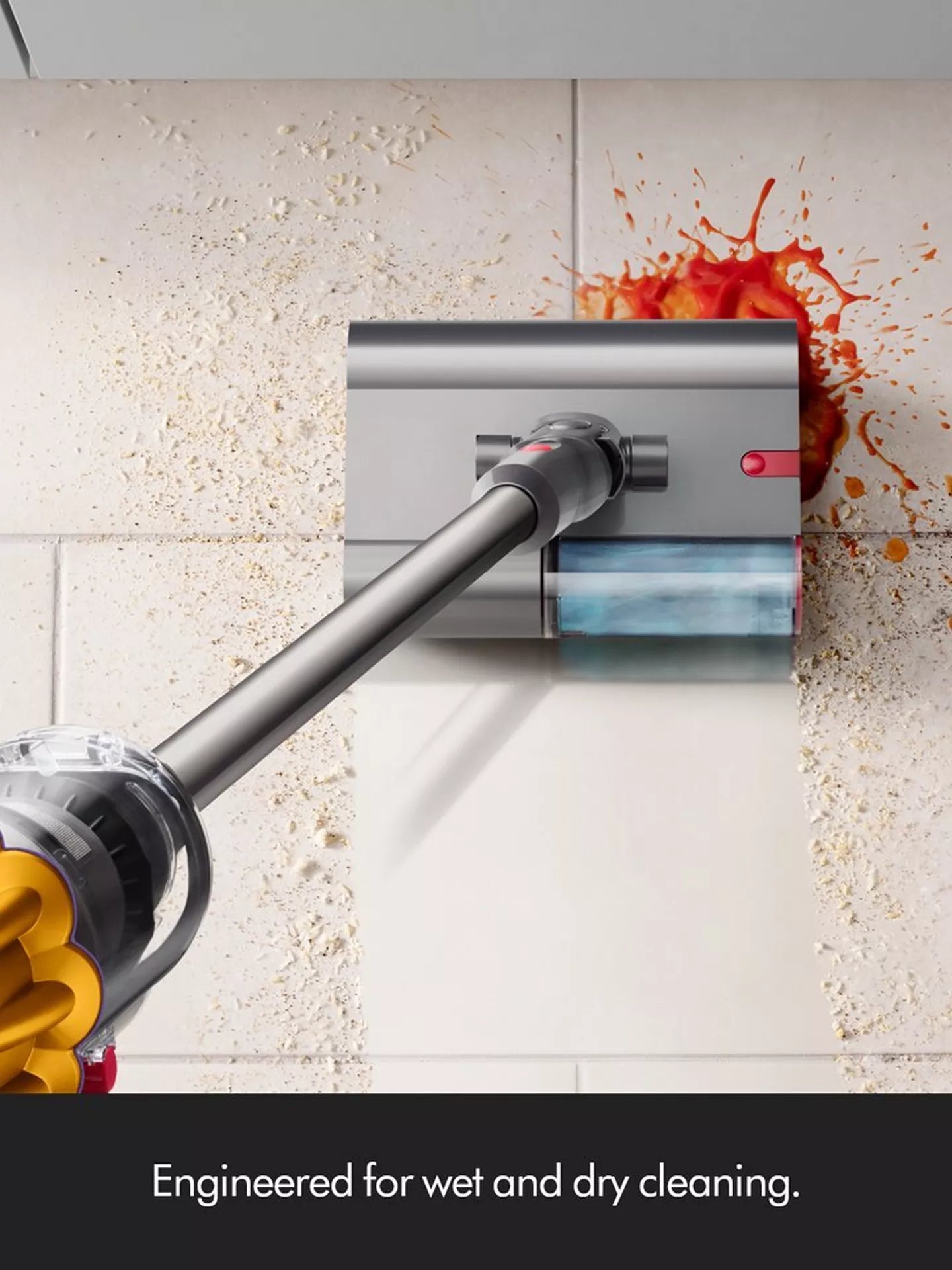 Dyson V12s Detect Slim Submarine Wet and Dry Cordless Vacuum Cleaner V12DETECTSUB - Yellow & Nickel