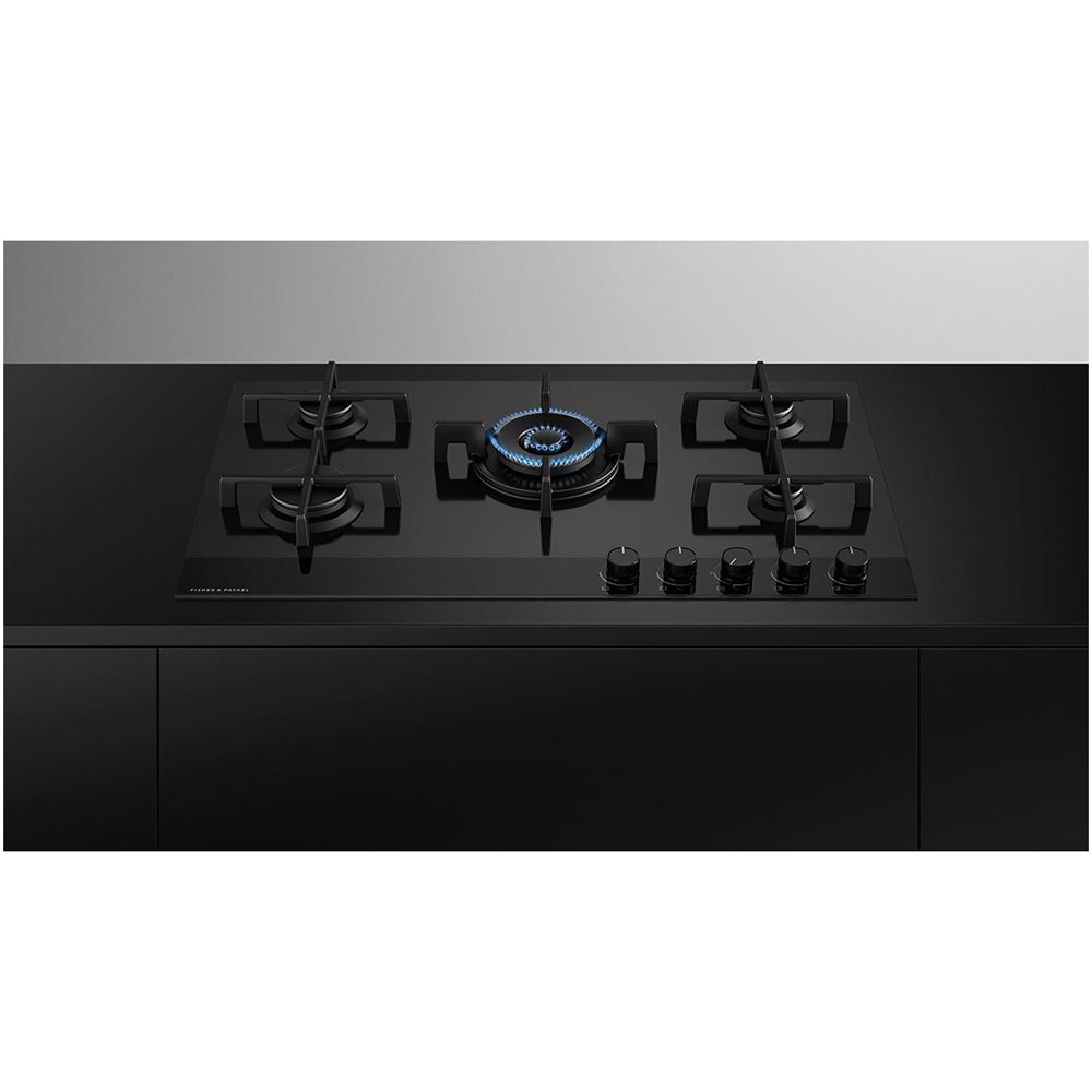 Fisher and Paykel CG905DNGGB4 Series 9 90cm 5 Burner Gas Hob Black