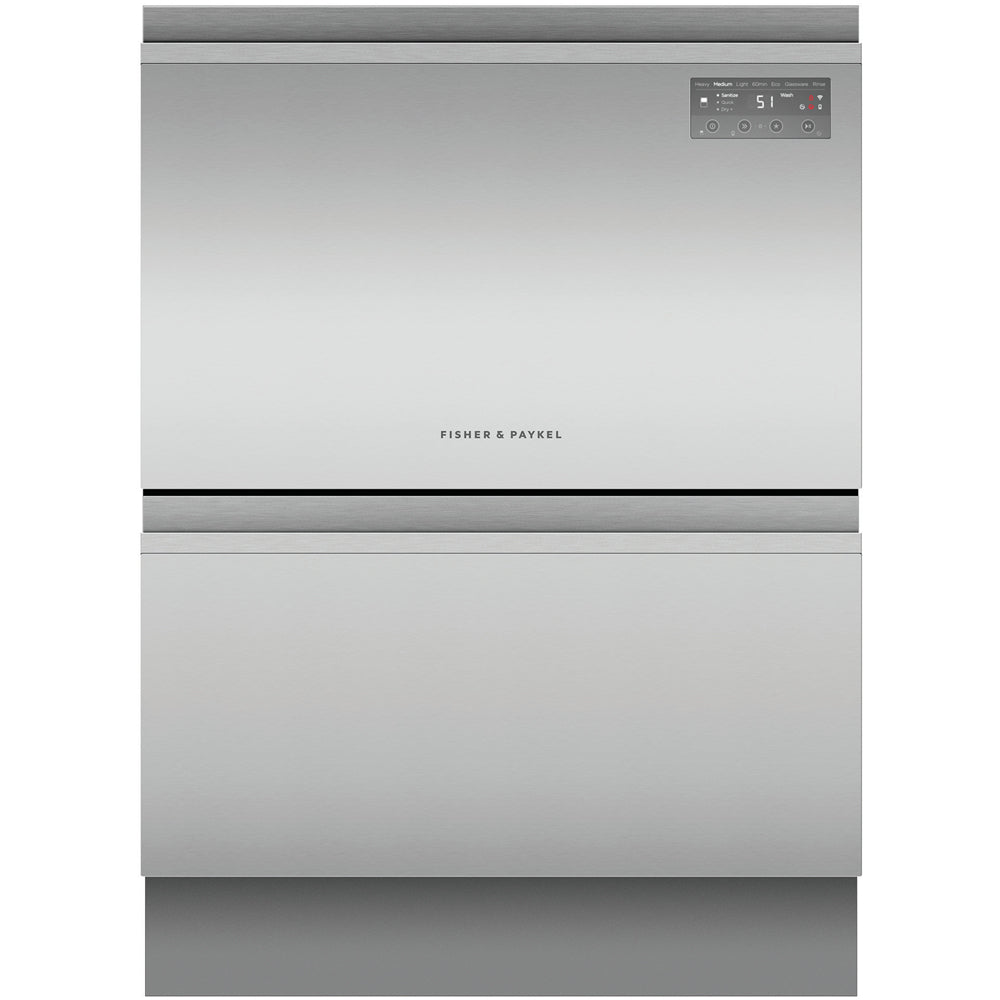 Fisher and Paykel DD60D2HNX9 Series 7 Integrated Double DishDrawer™ Dishwasher 12 Place Settings