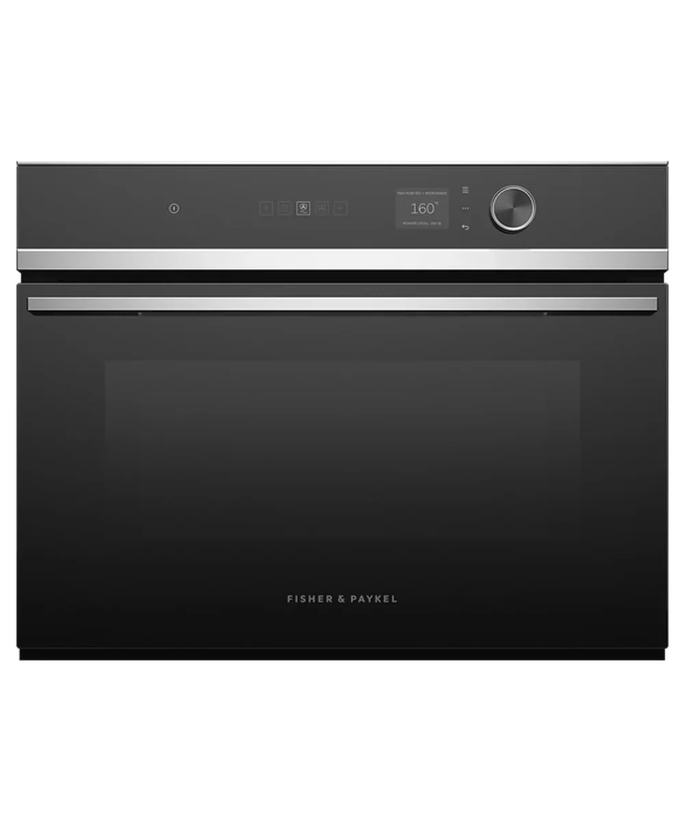 Fisher and Paykel OM60NDLX1 Series 7 Contemporary Compact Combi-Microwave Built-In Oven Stainless Steel