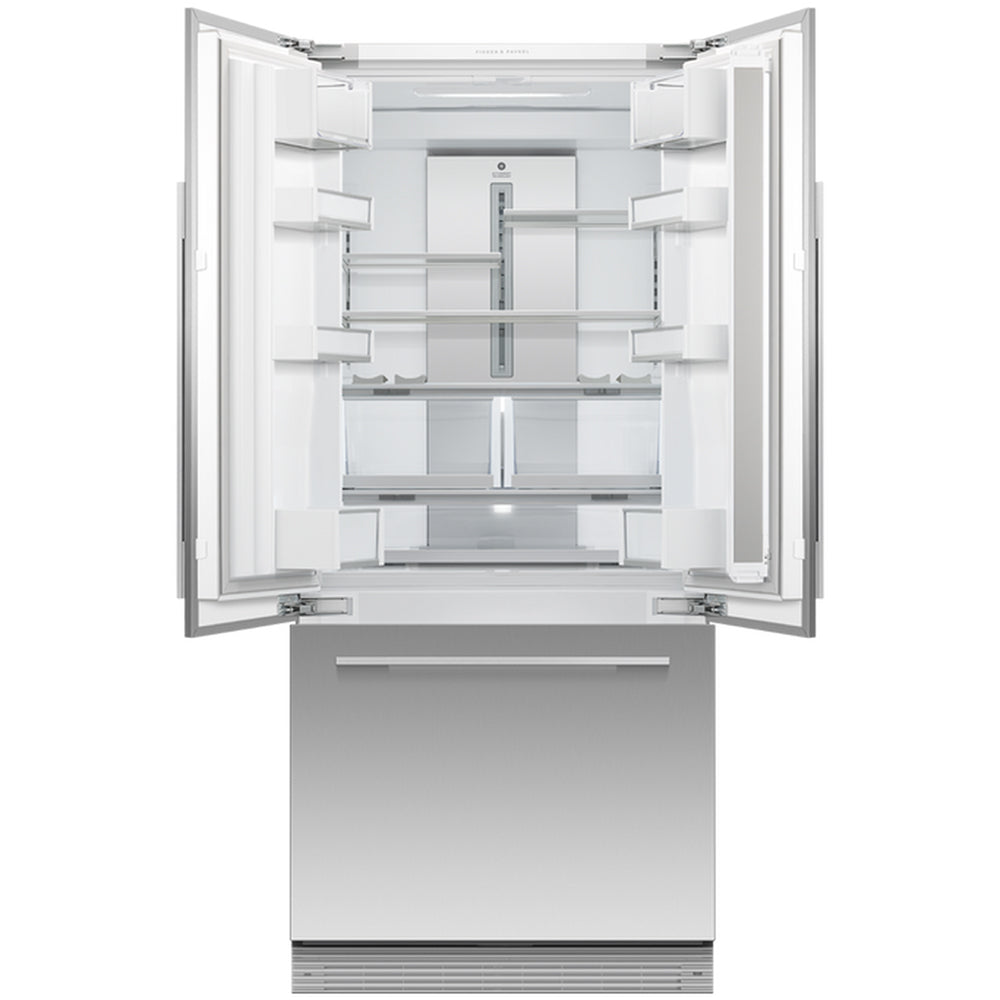 Fisher and Paykel RS80AU3 Integrated Plumbed-In American Fridge Freezer With Ice Maker