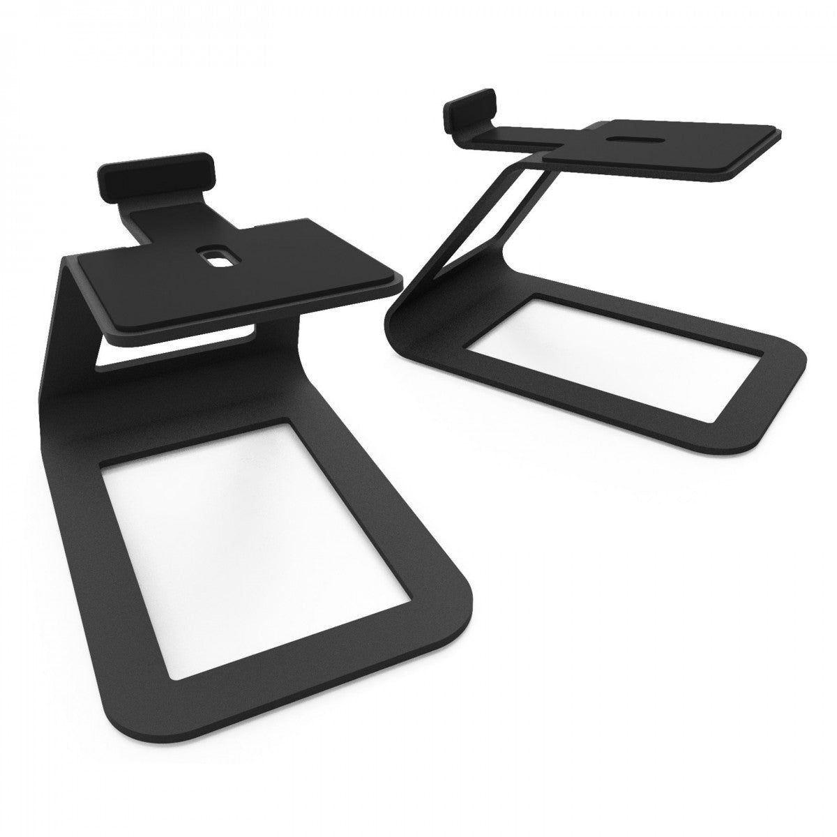 Kanto ORA4 140W Powered Reference Desktop Speakers with Bluetooth & SE4 Elevated Speaker Stands Black