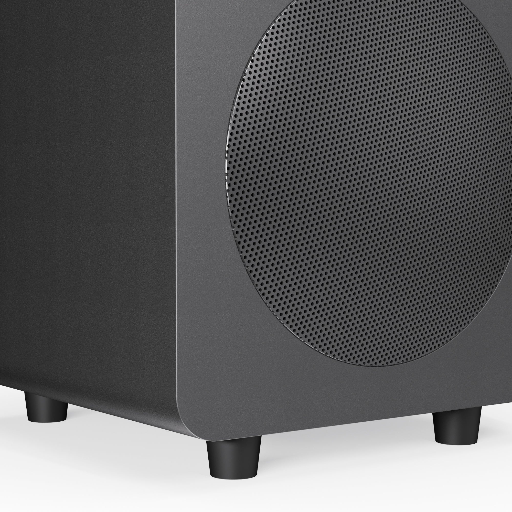 Kanto SUB6 200W 6 Inch Vinyl Subwoofer - Matte Black