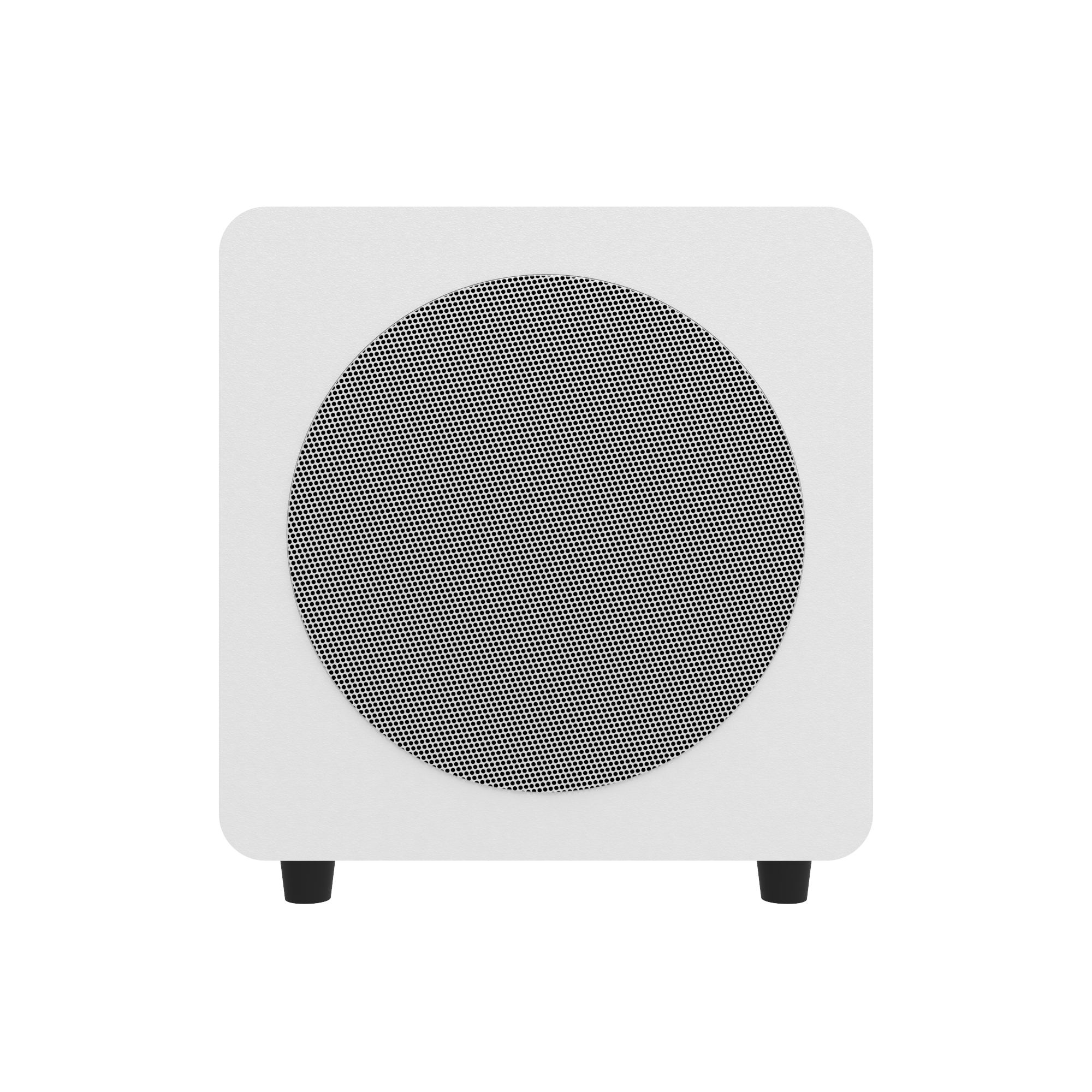Kanto SUB8 Vinyl Subwoofer Matte White with White Grill