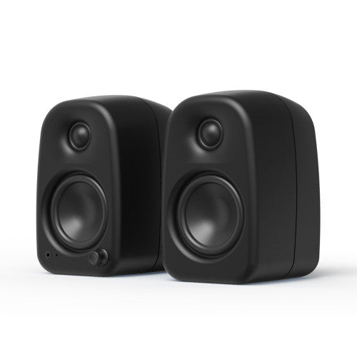 Kanto UKI 100W Bluetooth Speakers with Kanto SU2 Desktop Speaker Stands Black