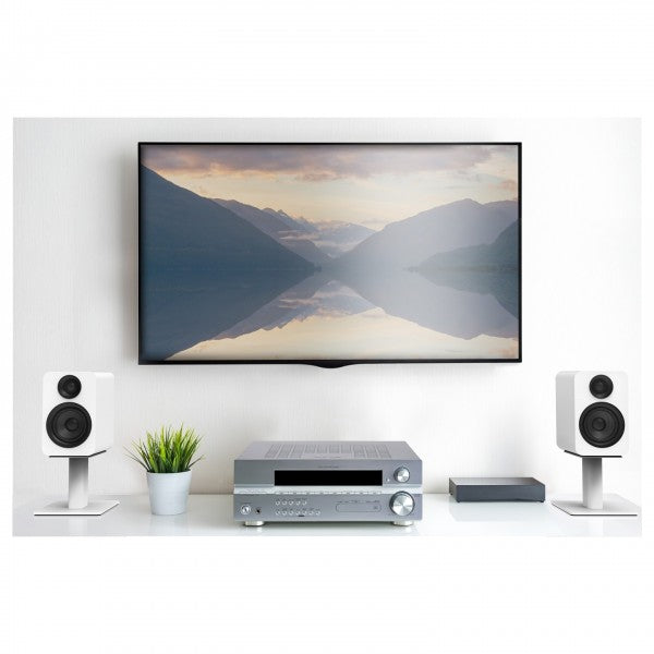 Kanto YUP4 Passive 4 inch Bookshelf Speakers Matte White
