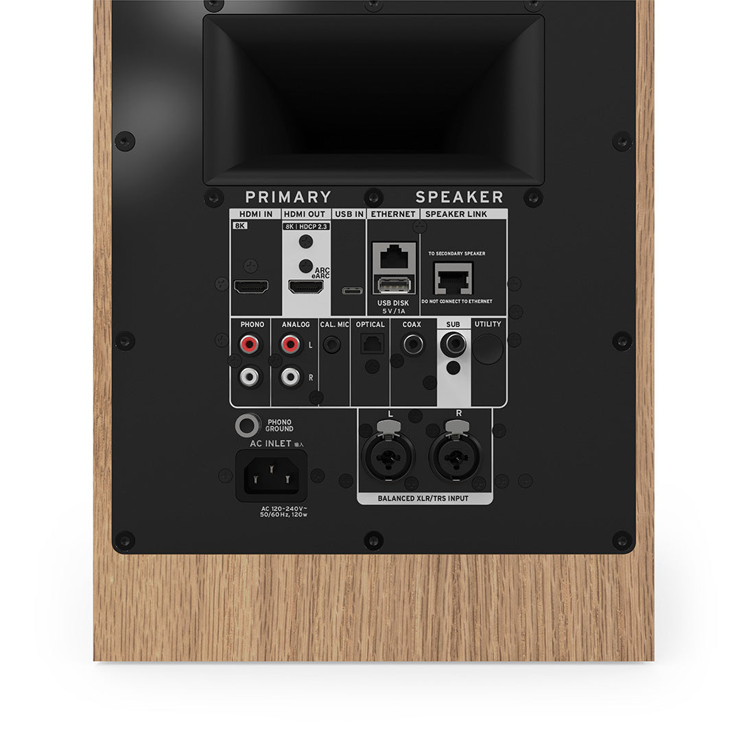 Klipsch The Nines II Active Bookshelf Speakers Red Oak