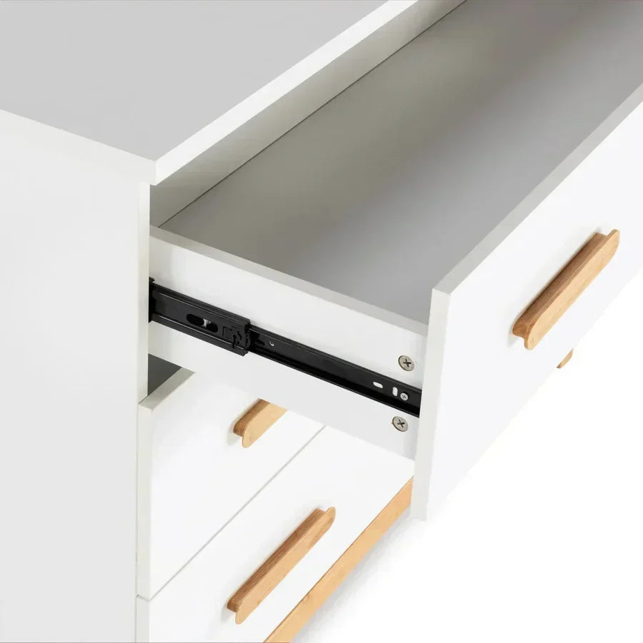dadada LaLa Big 6-drawer Dresser - White/Natural