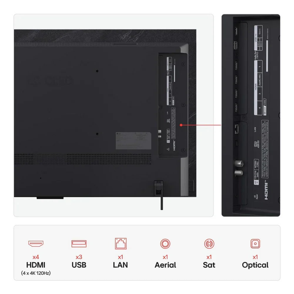 LG OLED42C55LA 42 Inch OLED evo AI C5 4K Ultra HD HDR Smart TV