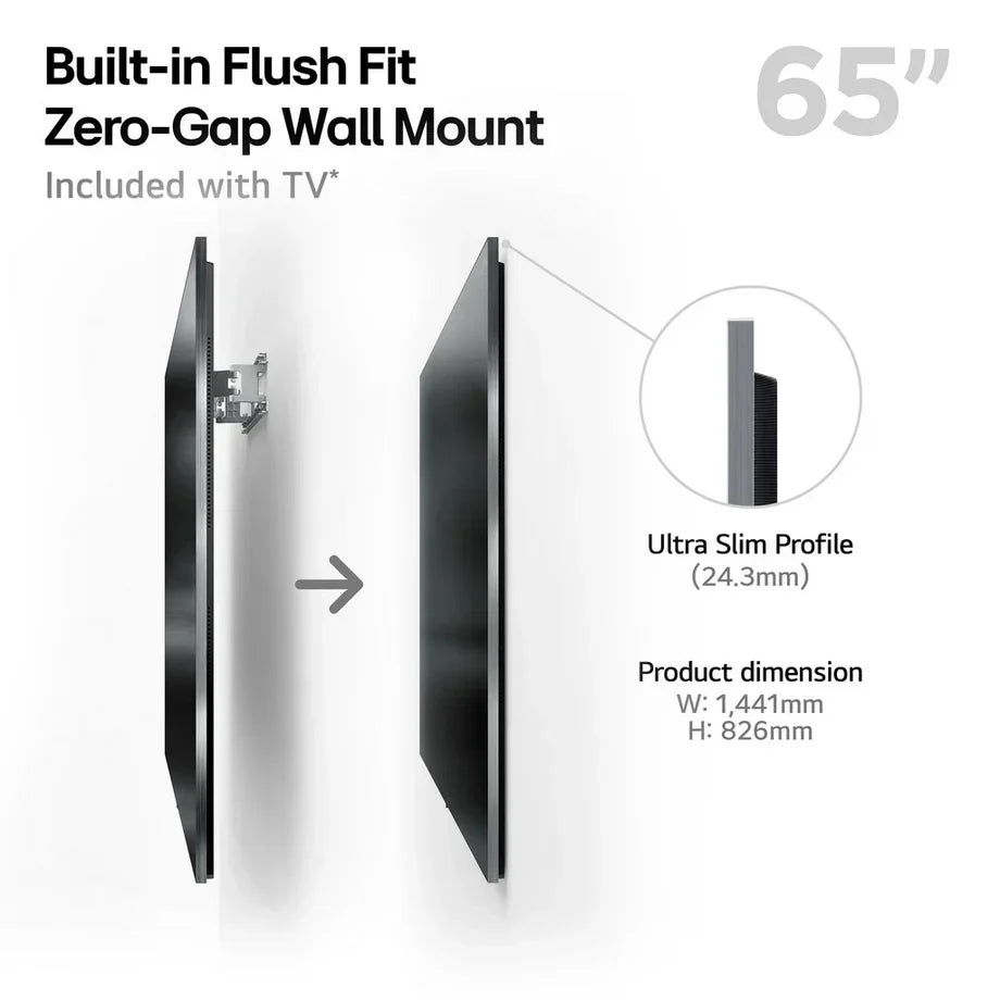 LG OLED65G54LW 65 Inch OLED evo AI G5 OLEDG54LW 4K Ultra HD HDR Smart TV - Wall mount version