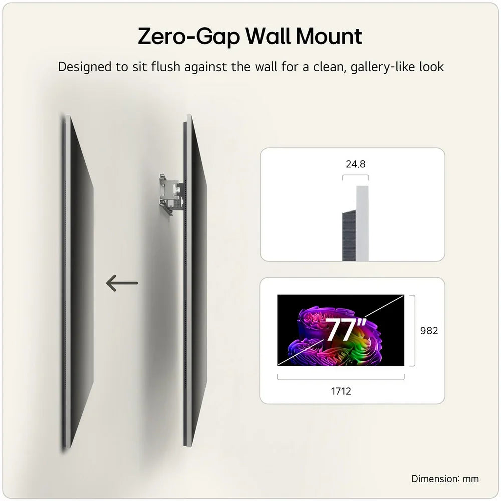LG OLED77G64LW 77 Inch OLED Evo AI G6 OLEDG64LW 4K Ultra HD HDR Smart TV (Wall mount version) 2026